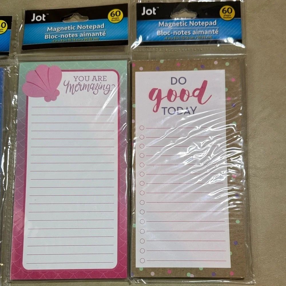 Magnetic Sheet Notepads (set of 5)